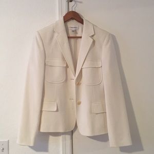 Cream Calvin Klein Blazer